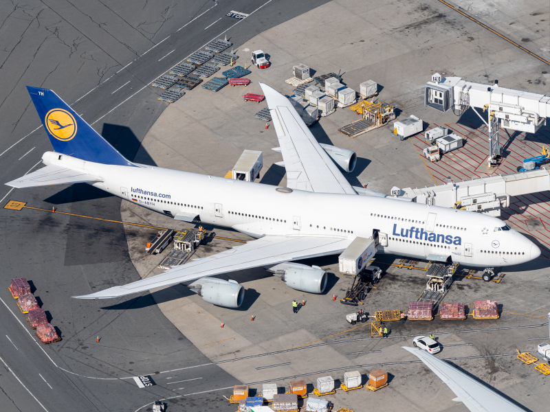 Photo of D-ABYH - Lufthansa Boeing 747-8i at BOS on AeroXplorer Aviation Database