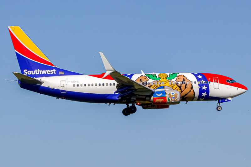 Photo of N280WN - Southwest Airlines Boeing 737-700 at TUL on AeroXplorer Aviation Database