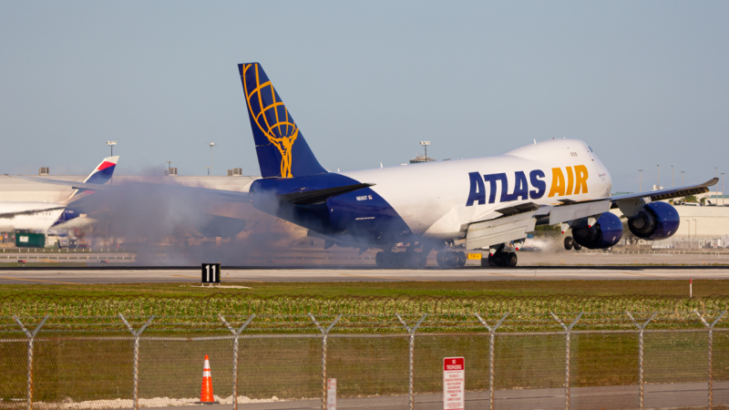 Photo of N856GT - Atlas Air Boeing 747-8F at MIA on AeroXplorer Aviation Database