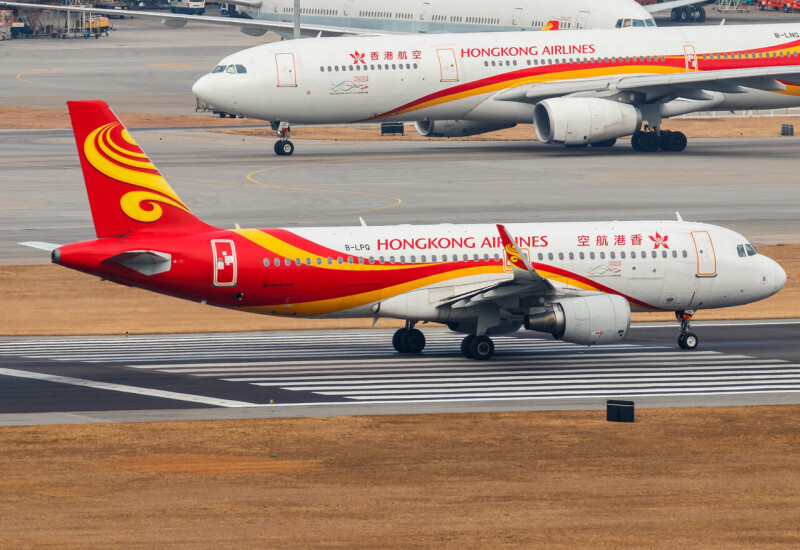 Photo of B-LPQ - Hong Kong Airlines Airbus A320 at HKG on AeroXplorer Aviation Database