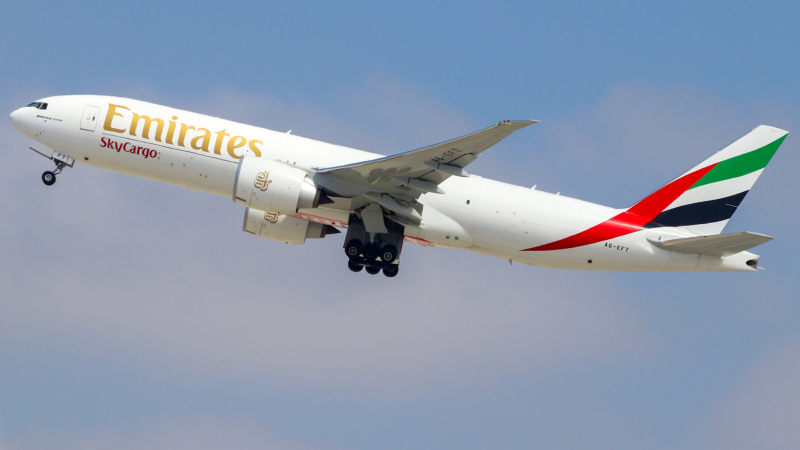 Photo of A6-EFT - Emirates SkyCargo Boeing 777-F at LAX on AeroXplorer Aviation Database