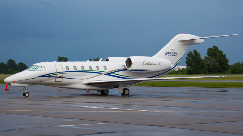 Photo of N563BA - PRIVATE Cessna Citation 750 X at DLZ on AeroXplorer Aviation Database