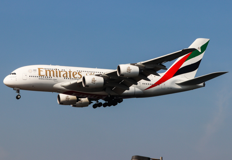 Photo of A6-EDU - Emirates Airbus A380-800 at HKG on AeroXplorer Aviation Database