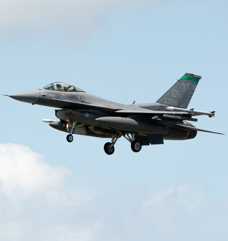 Photo of 90-0706 - USAF - United States Air Force General Dynamics F-16 Fighting Falcon at TOL on AeroXplorer Aviation Database