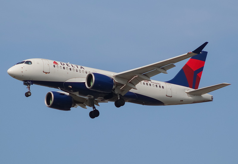 Photo of N106DU - Delta Airlines Airbus A220-100 at ORD on AeroXplorer Aviation Database
