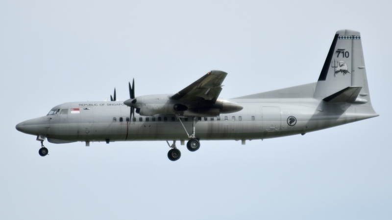 Photo of 710 - Singapore Air Force  Fokker 50 at SIN on AeroXplorer Aviation Database