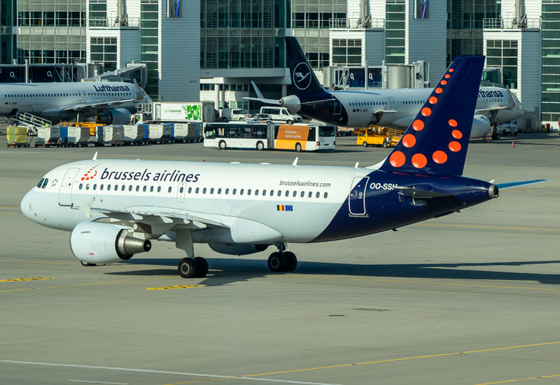 Photo of OO-SSH - Brussels Airlines Airbus A319 at MUC on AeroXplorer Aviation Database