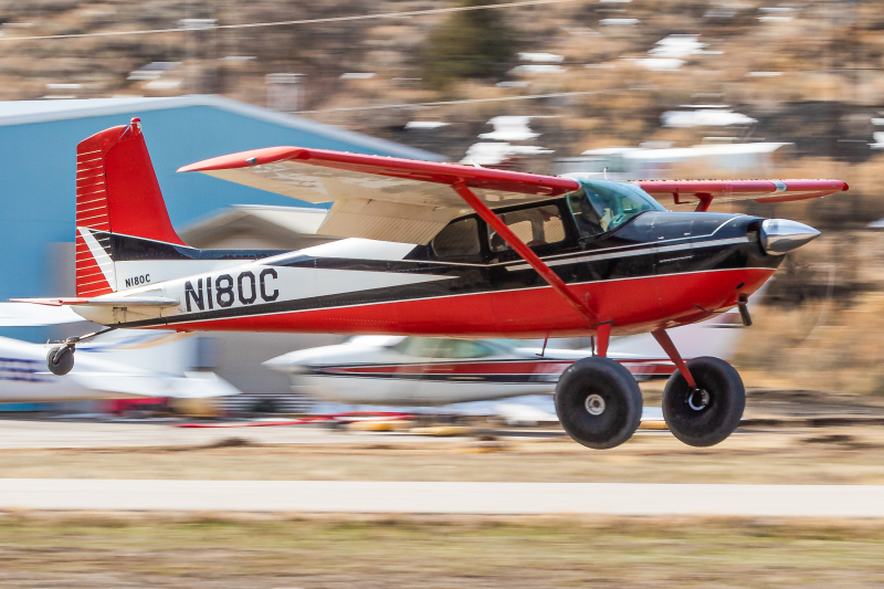 Photo of N180C - PRIVATE Cessna 180 at GWS on AeroXplorer Aviation Database
