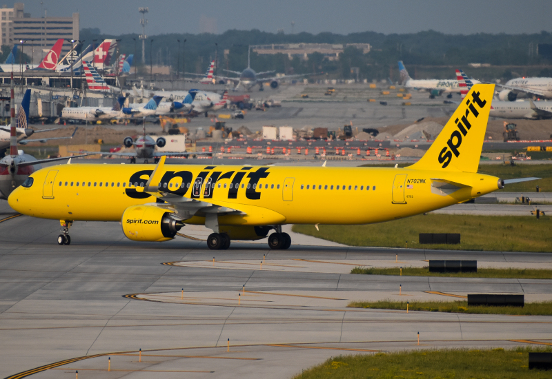 Photo of N702NK - Spirit Airlines Airbus A321NEO at ORD on AeroXplorer Aviation Database