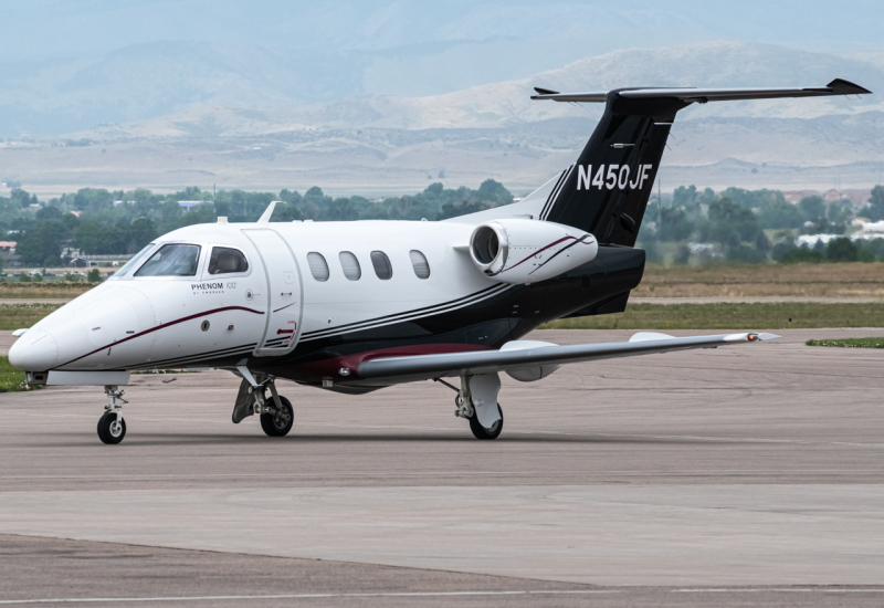 Photo of N450JF - PRIVATE Embraer Phenom 100 at FNL on AeroXplorer Aviation Database