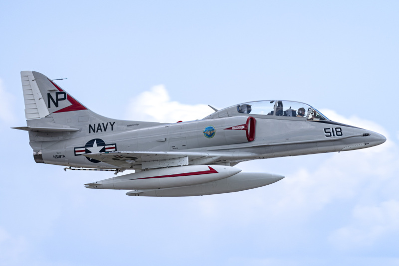 Photo of N518TA - PRIVATE Douglas A-4 Skyhawk at EFD on AeroXplorer Aviation Database