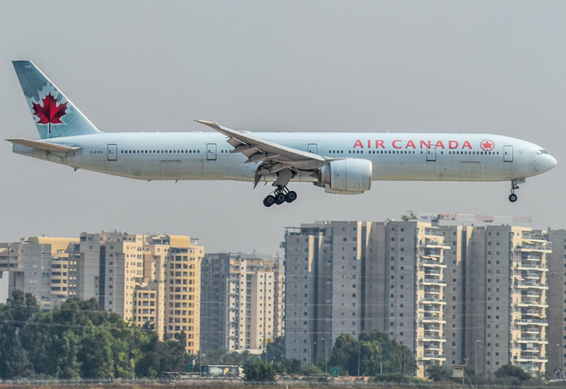 Photo of C-FIVS - Air Canada Boeing 777-300 at TLV on AeroXplorer Aviation Database