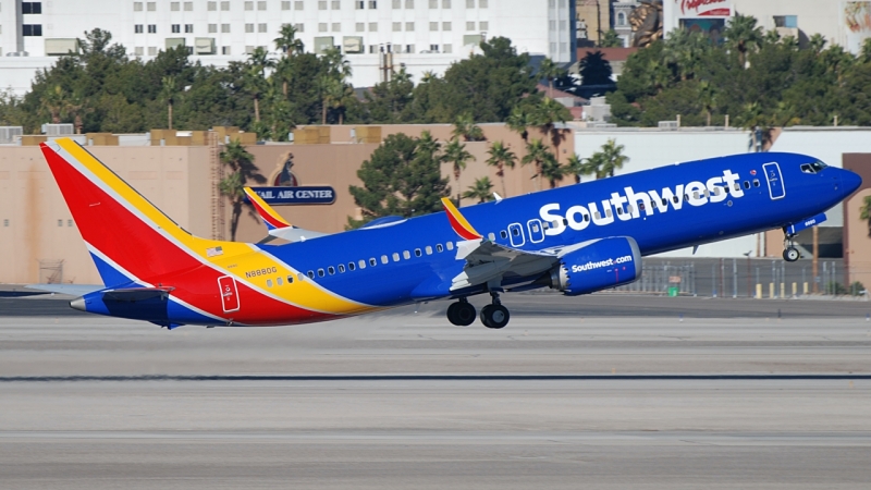 Photo of N8880G - Southwest Airlines Boeing 737 MAX 8 at LAS on AeroXplorer Aviation Database