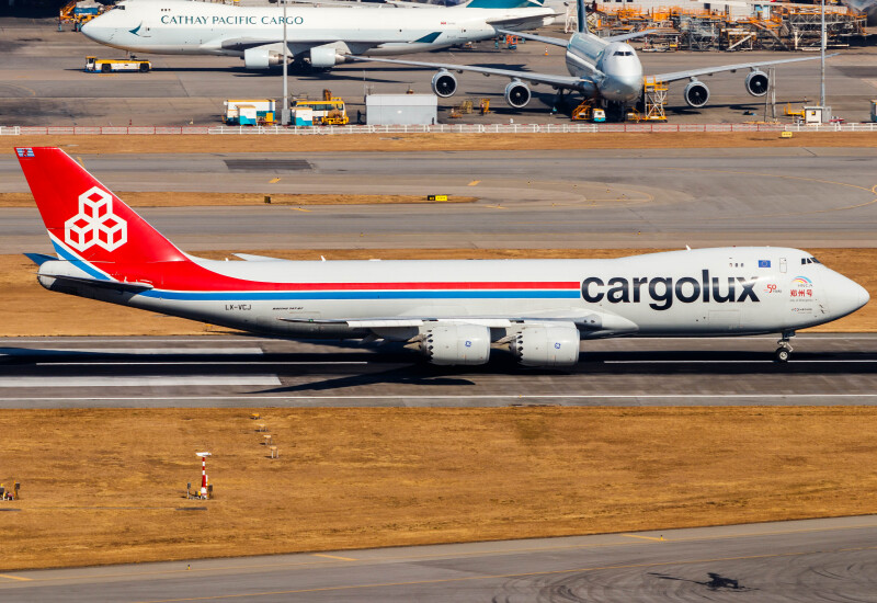 Photo of LX-VCJ - CargoLux Boeing 747-400F at HKG on AeroXplorer Aviation Database