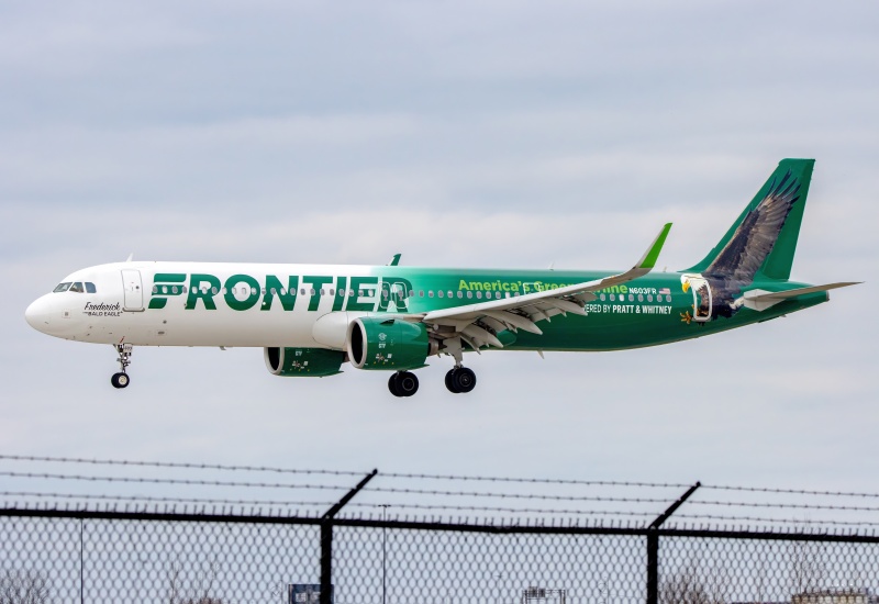 Photo of N603FR - Frontier Airlines Airbus A321NEO at PHL on AeroXplorer Aviation Database