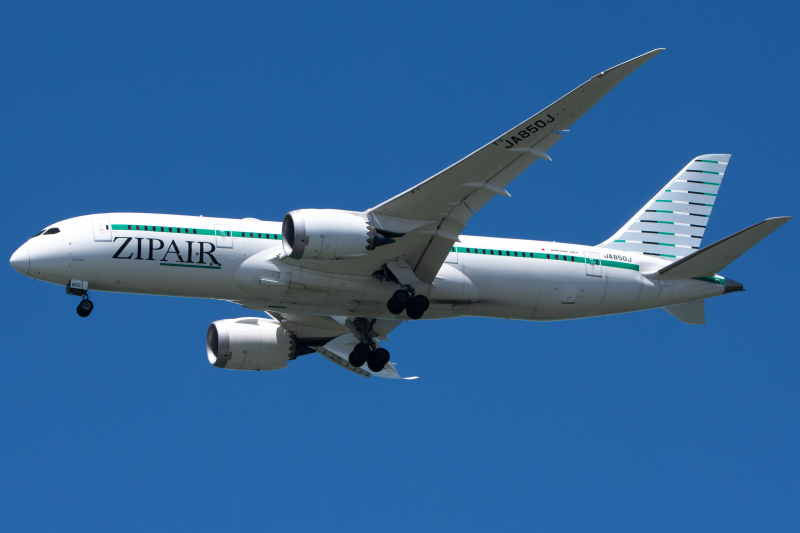 Photo of JA850J - ZIPAIR Tokyo Boeing 787-8 at SFO on AeroXplorer Aviation Database