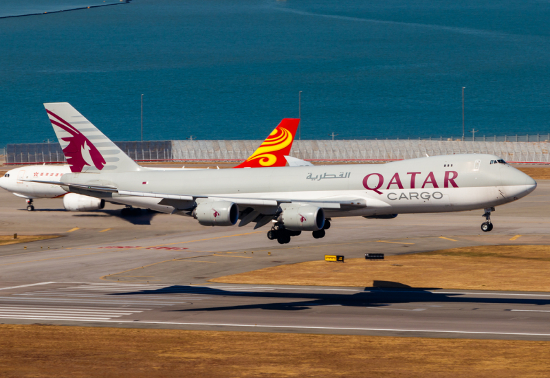 Photo of A7-BGB - Qatar Cargo Boeing 747-8F at HKG on AeroXplorer Aviation Database
