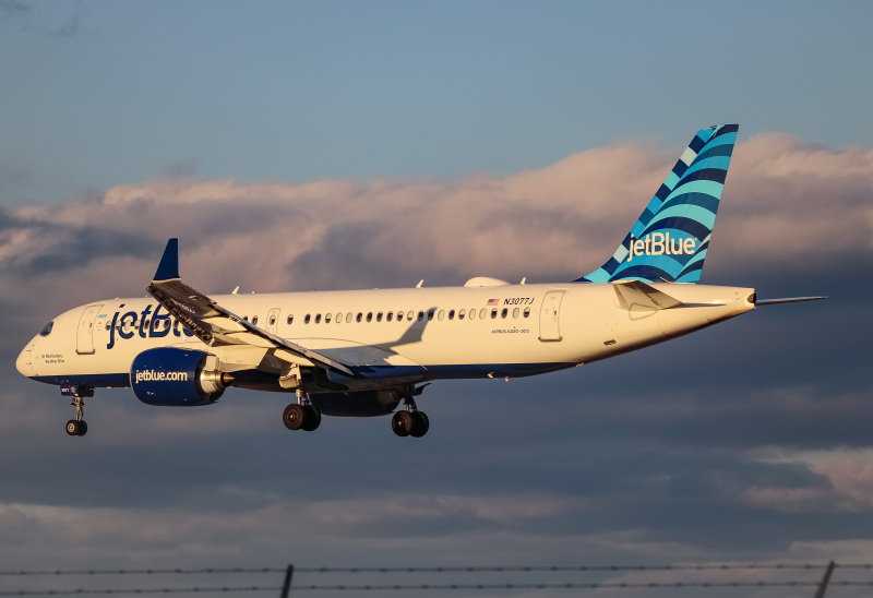 Photo of N3077J - JetBlue Airways Airbus A220-300 at BWI on AeroXplorer Aviation Database