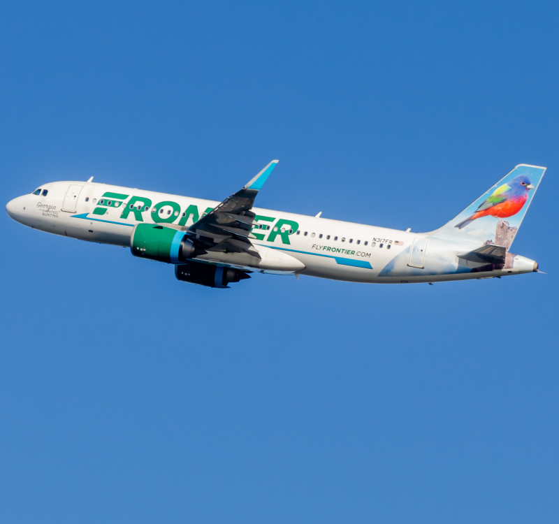 Photo of N317FR - Frontier Airlines Airbus A320NEO at DCA on AeroXplorer Aviation Database