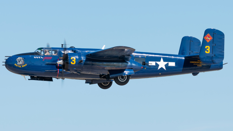 Photo of N9643C - Commemorative Air Force  North American B-25 Mitchell at OSH on AeroXplorer Aviation Database