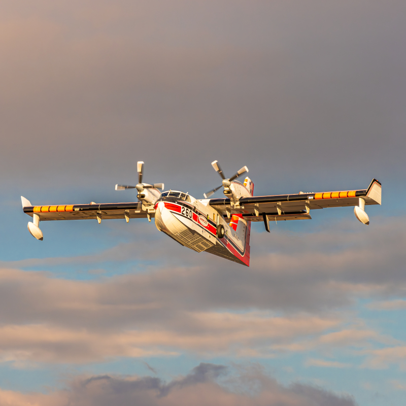 Photo of N389AC - Aero-Flite Aerial Firefighting Canadair CL-415 Super Scooper at RDM on AeroXplorer Aviation Database