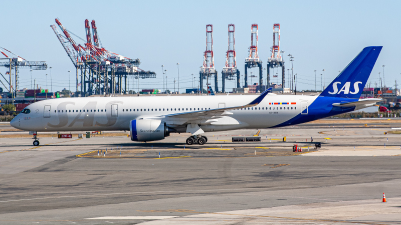 Photo of SE-RSB - Scandinavian Airlines Airbus A350-900 at EWR on AeroXplorer Aviation Database