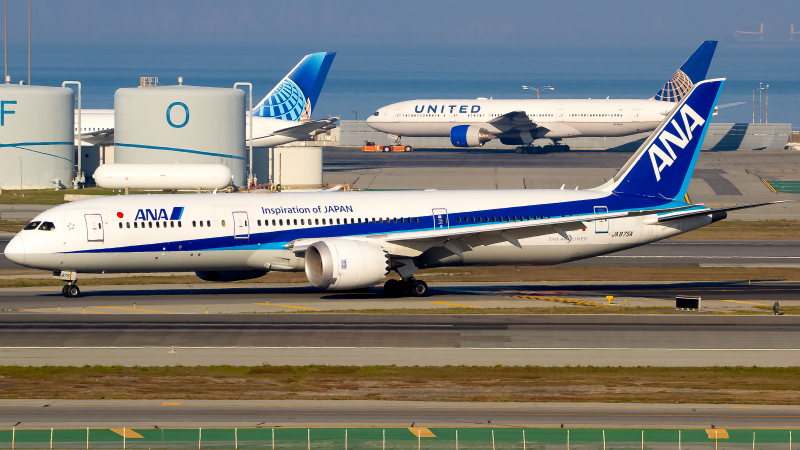 Photo of JA875A - All Nippon Airways Boeing 787-9 at SFO on AeroXplorer Aviation Database