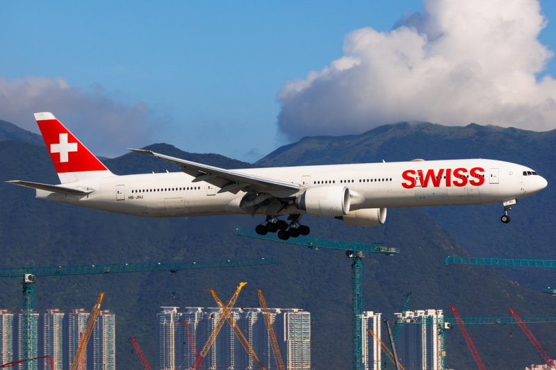 Photo of HB-JNJ - Swiss International Air Lines Boeing 777-300ER at HKG on AeroXplorer Aviation Database