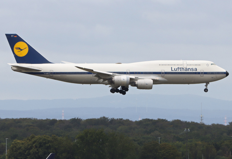 Photo of D-ABYT - Lufthansa Boeing 747-8i at FRA on AeroXplorer Aviation Database