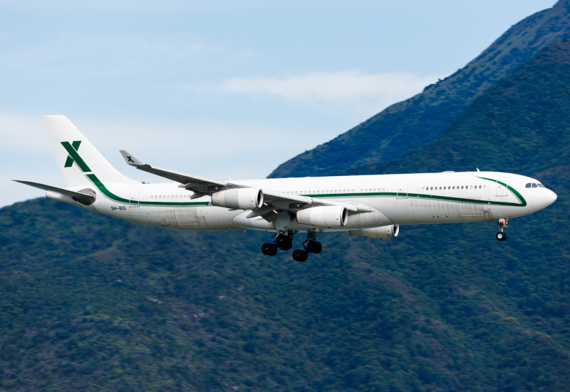 Photo of 9H-BIG - Air X Charter Airbus A340-300 at HKG on AeroXplorer Aviation Database