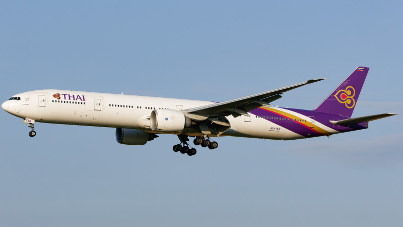 Photo of HS-TKQ - Thai Airways Boeing 777-300ER at ZRH on AeroXplorer Aviation Database