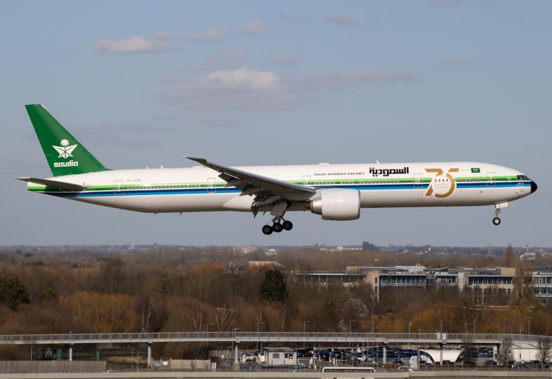 Photo of HZ-AK28 - Saudia Boeing 777-300ER at LHR on AeroXplorer Aviation Database