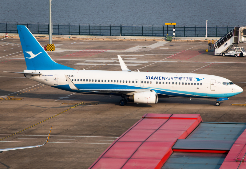 Photo of B-5551 - Xiamen Air Boeing 737-800 at MFM on AeroXplorer Aviation Database