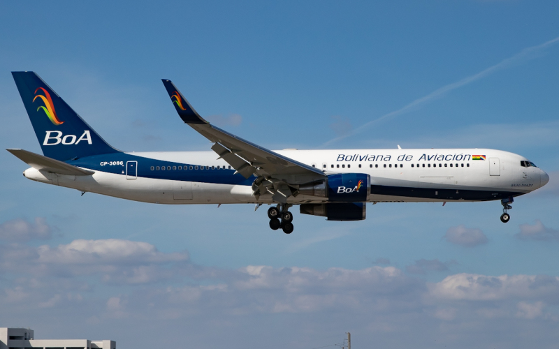 Photo of CP-3086 -  Boliviana de Aviación Boeing 767-300ER at MIA  on AeroXplorer Aviation Database