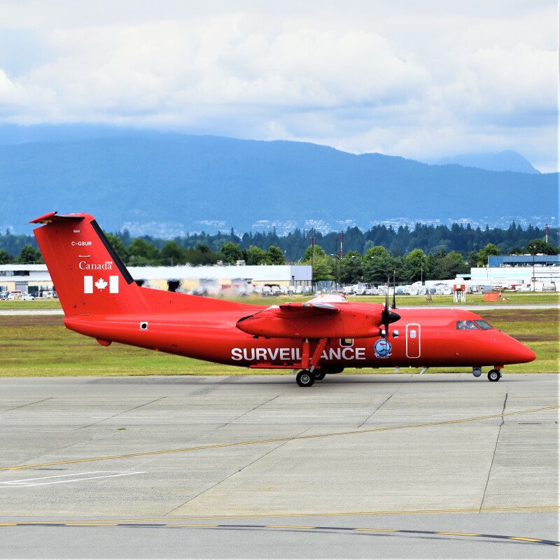 Photo of C-GSUR - Canada Surveillance De Havilland DHC-8 at YVR on AeroXplorer Aviation Database