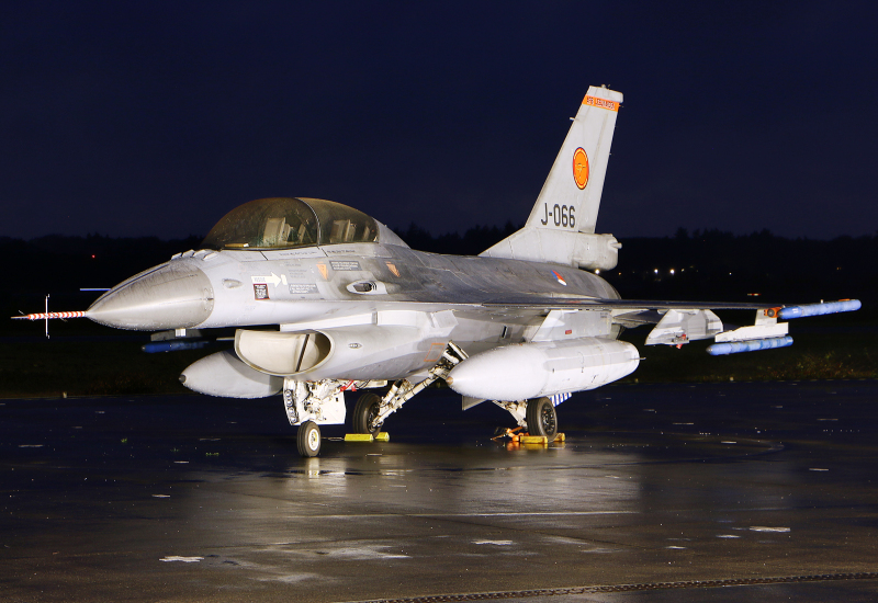 Photo of J-066 - Netherlands - Royal Air Force General Dynamics F-16BM Fighting Falcon at UTC/ on AeroXplorer Aviation Database