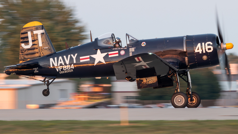 Photo of N713JT - PRIVATE Chance Vought F4U-4 Corsair at OSH on AeroXplorer Aviation Database