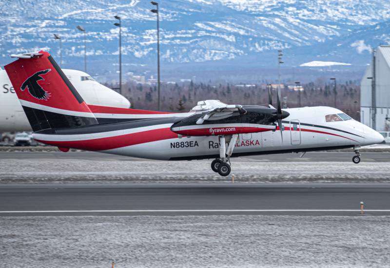 Photo of N883EA - Ravn Alaska De Havilland Dash-8 Q100 at ANC on AeroXplorer Aviation Database