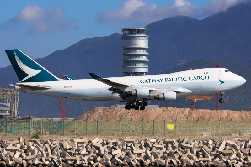 Photo of B-LIB - Cathay Pacific Boeing 747-400F at HKG on AeroXplorer Aviation Database