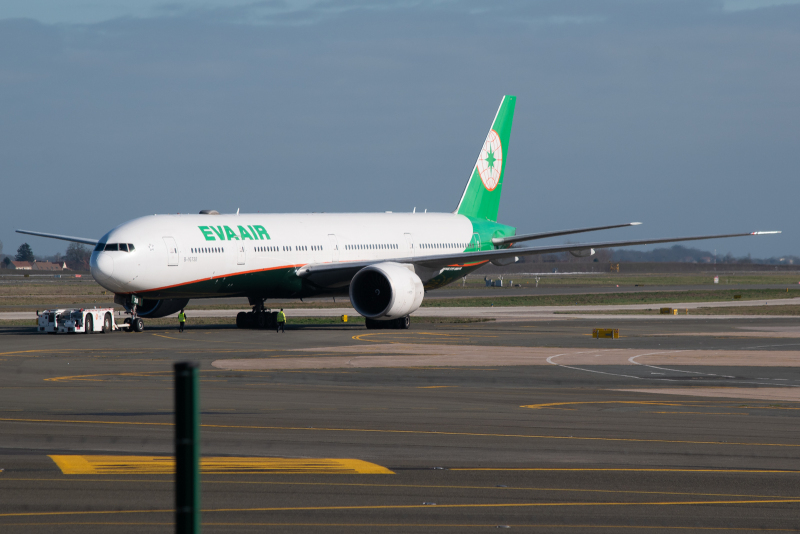 Photo of B-16738 - EVA Air Boeing 777-300ER at CDG on AeroXplorer Aviation Database