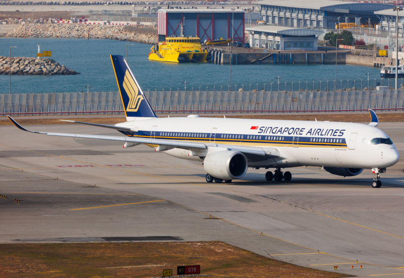Photo of 9V-SMU - Singapore Airlines Airbus A350-900 at HKG on AeroXplorer Aviation Database