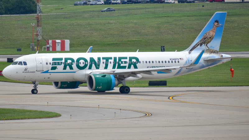 Photo of N346FR - Frontier Airlines Airbus A320NEO at CVG on AeroXplorer Aviation Database