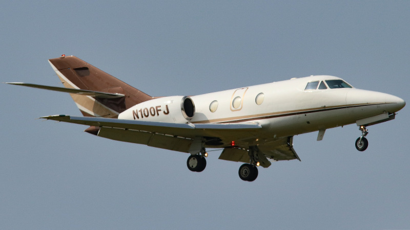 Photo of N100FJ - PRIVATE Dassault Falcon 10 at LNS on AeroXplorer Aviation Database