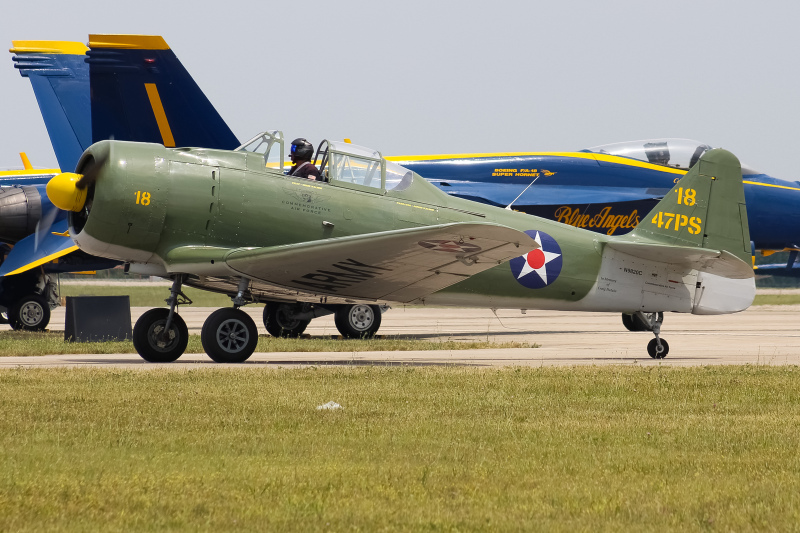 Photo of N9820C - PRIVATE  North American T-6 Texan at DAY on AeroXplorer Aviation Database