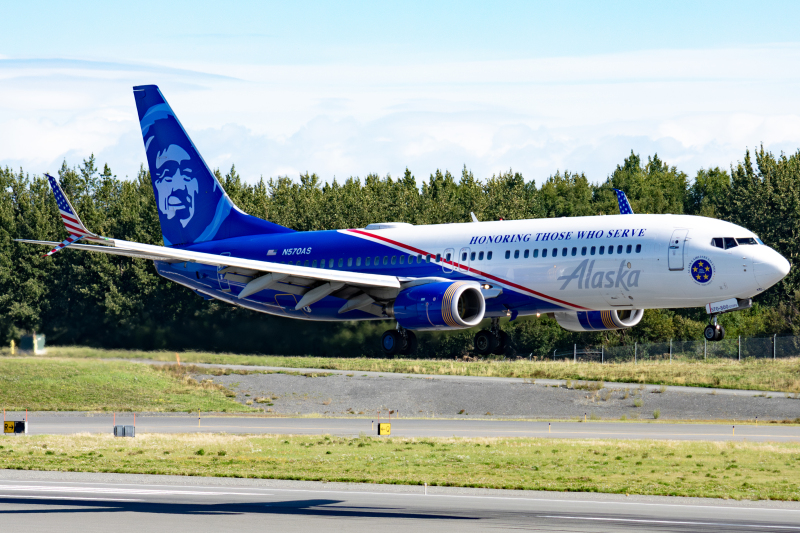 Photo of N570AS - Alaska Airlines Boeing 737-800 at ANC on AeroXplorer Aviation Database