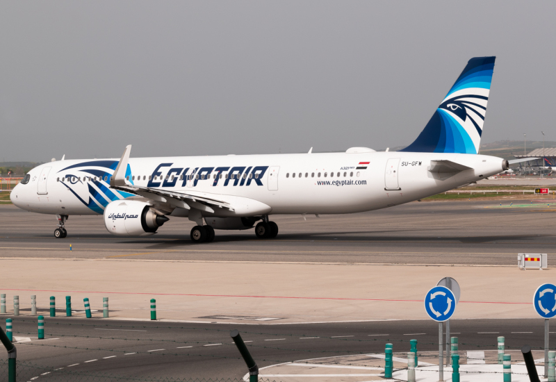Photo of SU-GFW - EgyptAir Airbus A321NEO at MAD on AeroXplorer Aviation Database
