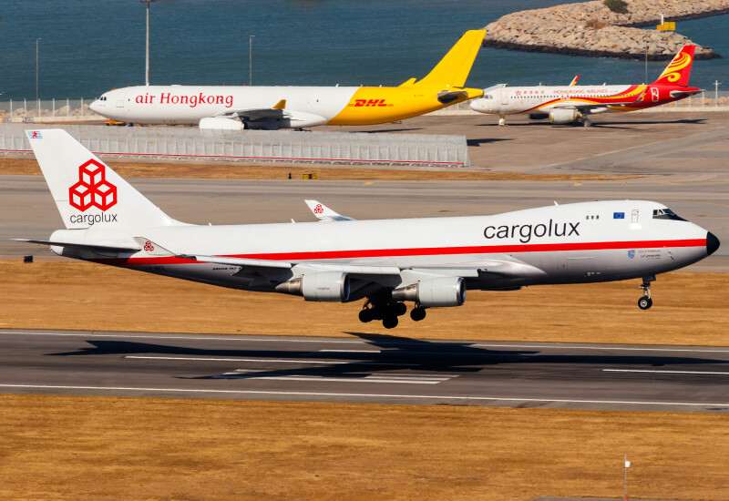 Photo of LX-NCL - CargoLux Boeing 747-400F at HKG on AeroXplorer Aviation Database