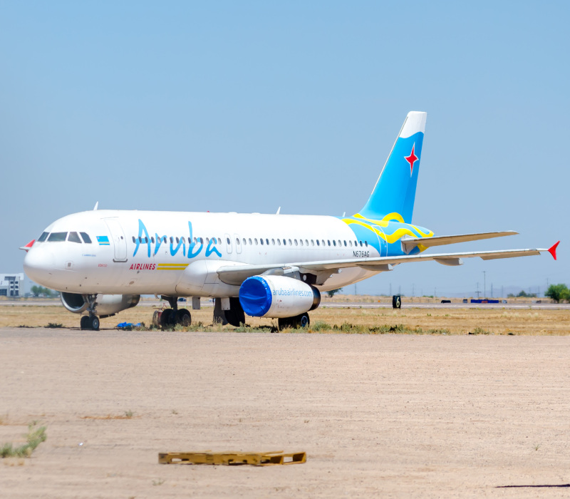 Photo of N676AG - Aruba Airlines  Airbus A320 at GYR on AeroXplorer Aviation Database