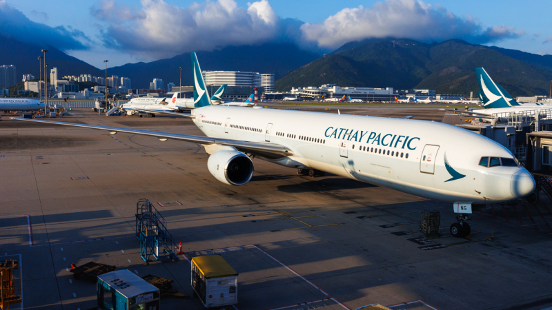 Photo of B-HNG - Cathay Pacific Boeing 777-300 at HKG on AeroXplorer Aviation Database