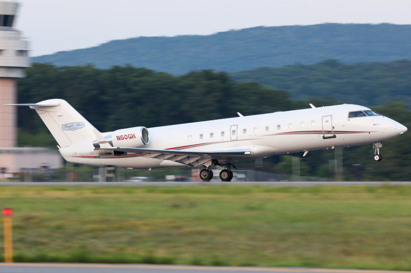 Photo of N60GH - PRIVATE Mitsubishi CRJ-200 at AVP on AeroXplorer Aviation Database